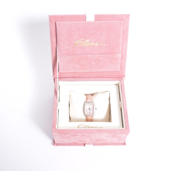 Vintage Watch White Face with diamonds - Picture 2 of 4